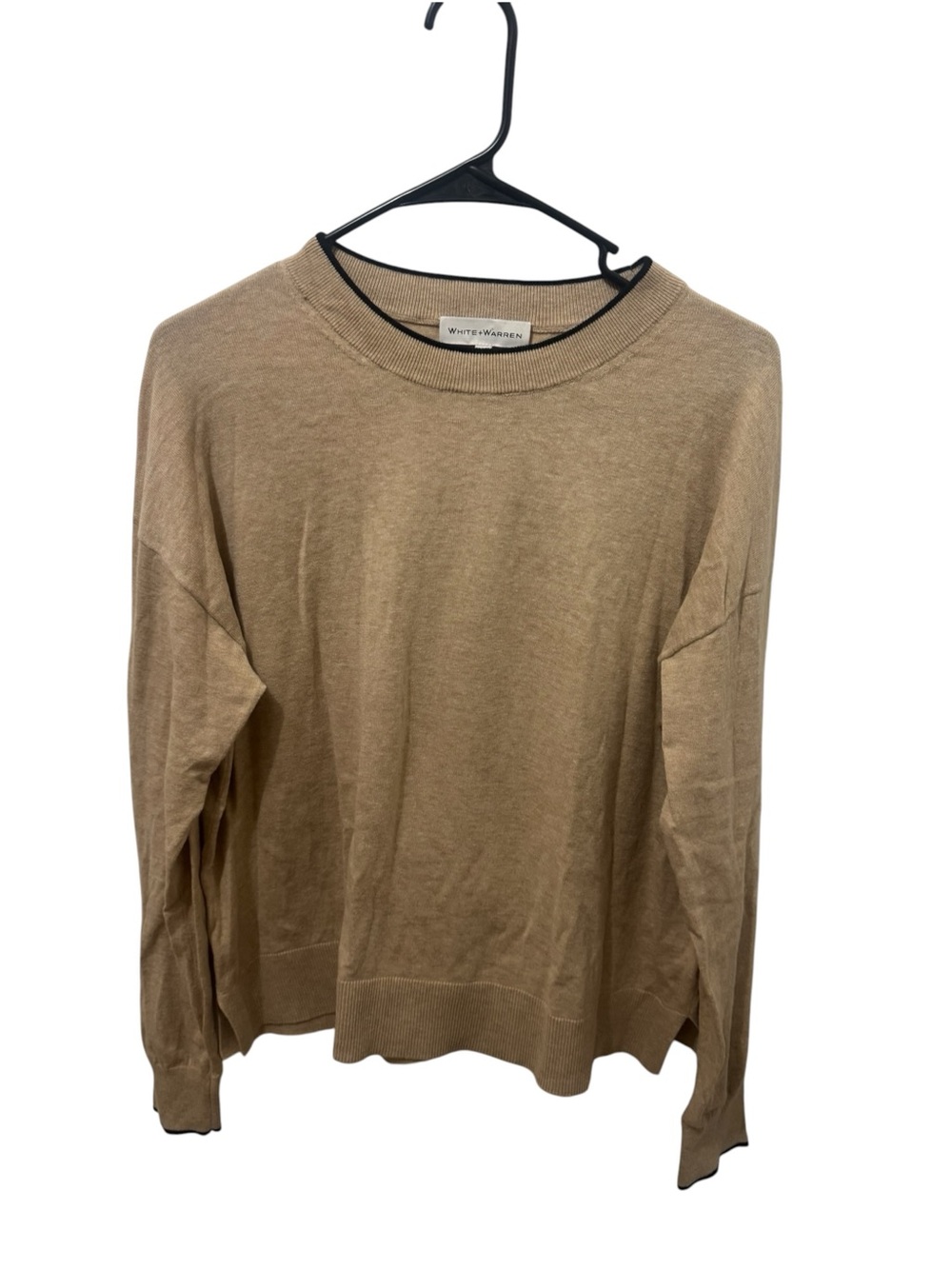 White + Warren Crewneck Silk Blend Sweater Size Small